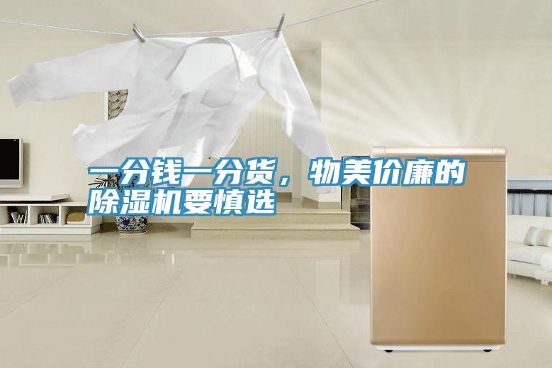 一分錢一分貨，物美價廉的除濕機要慎選