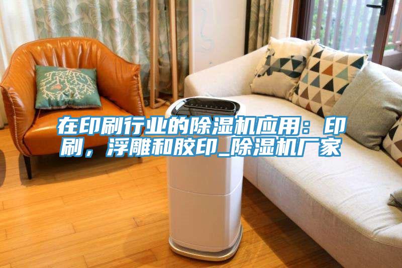 在印刷行業的除濕機應用：印刷，浮雕和膠印_除濕機廠家