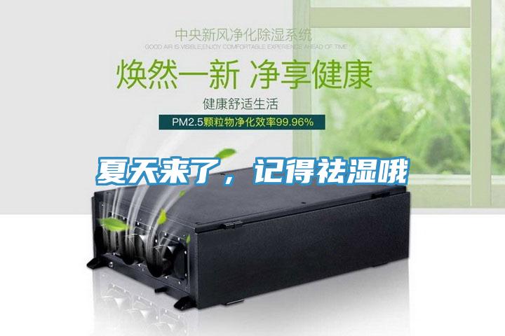 夏天來了，記得祛濕哦