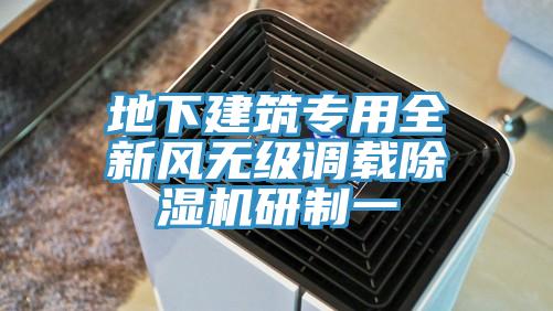 地下建筑專用全新風(fēng)無(wú)級(jí)調(diào)載除濕機(jī)研制一